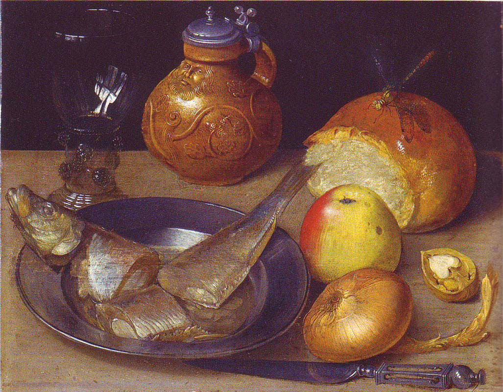 Still-life with Herring and Bartmann Jug